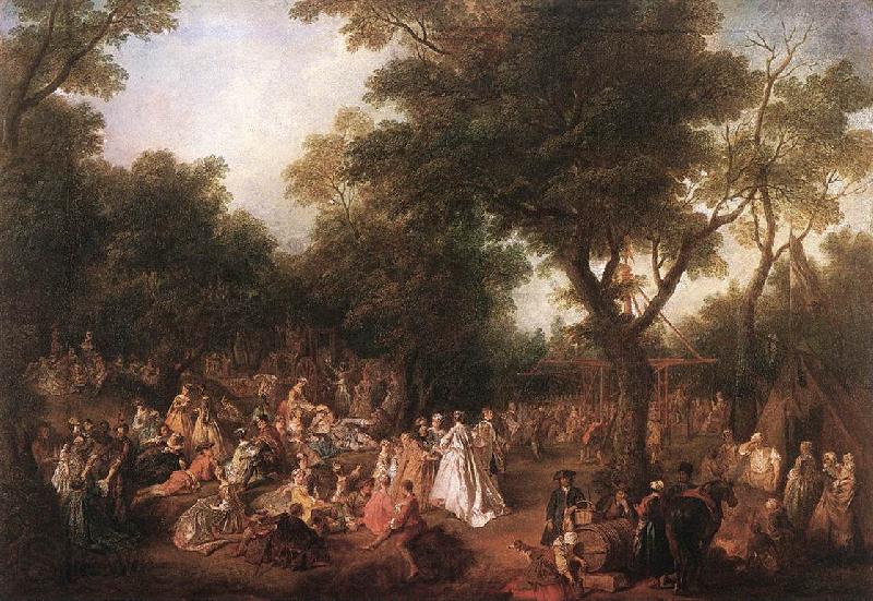 LANCRET, Nicolas Company in the Park g France oil painting art